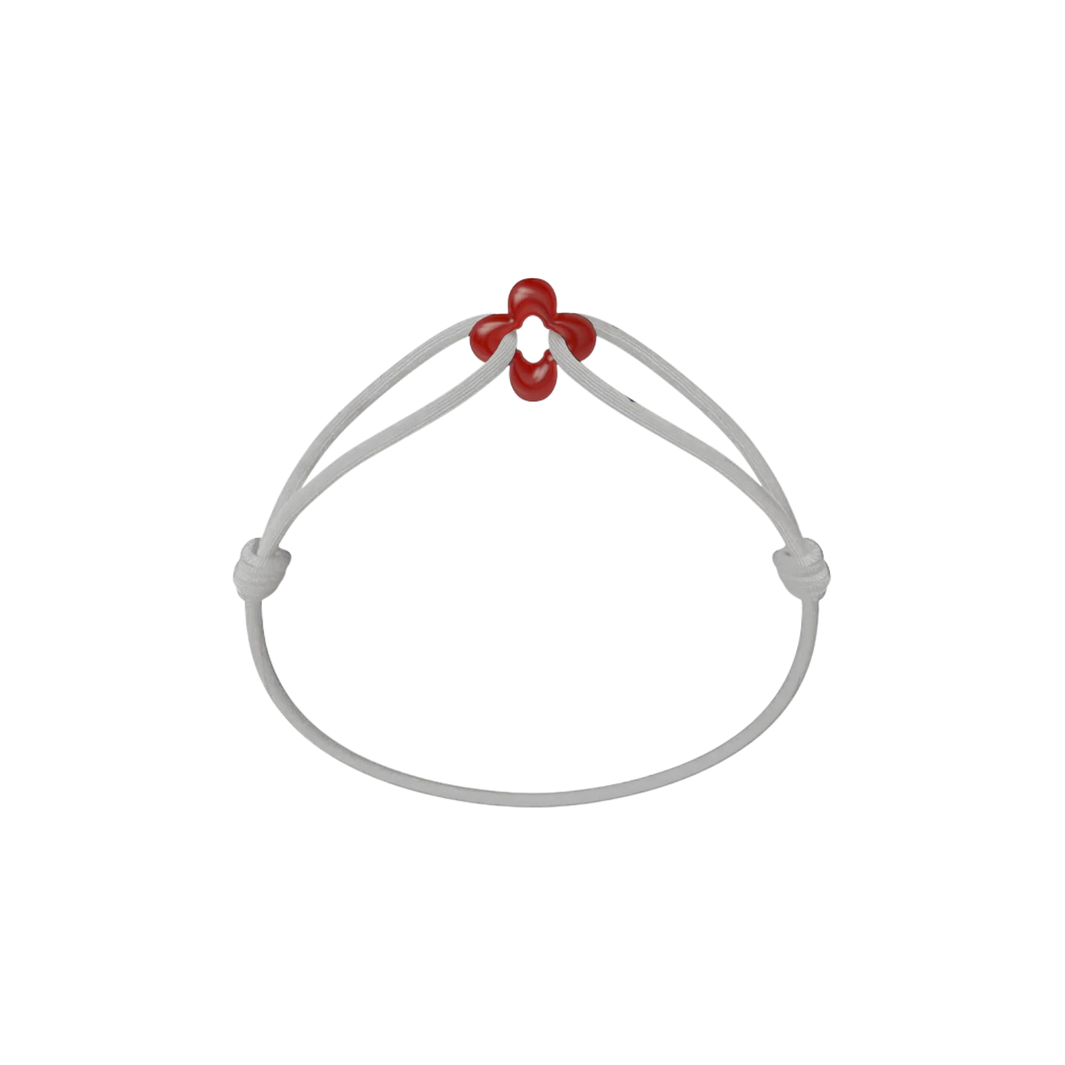 Mini Red Clover Cord Bracelet - Image 26