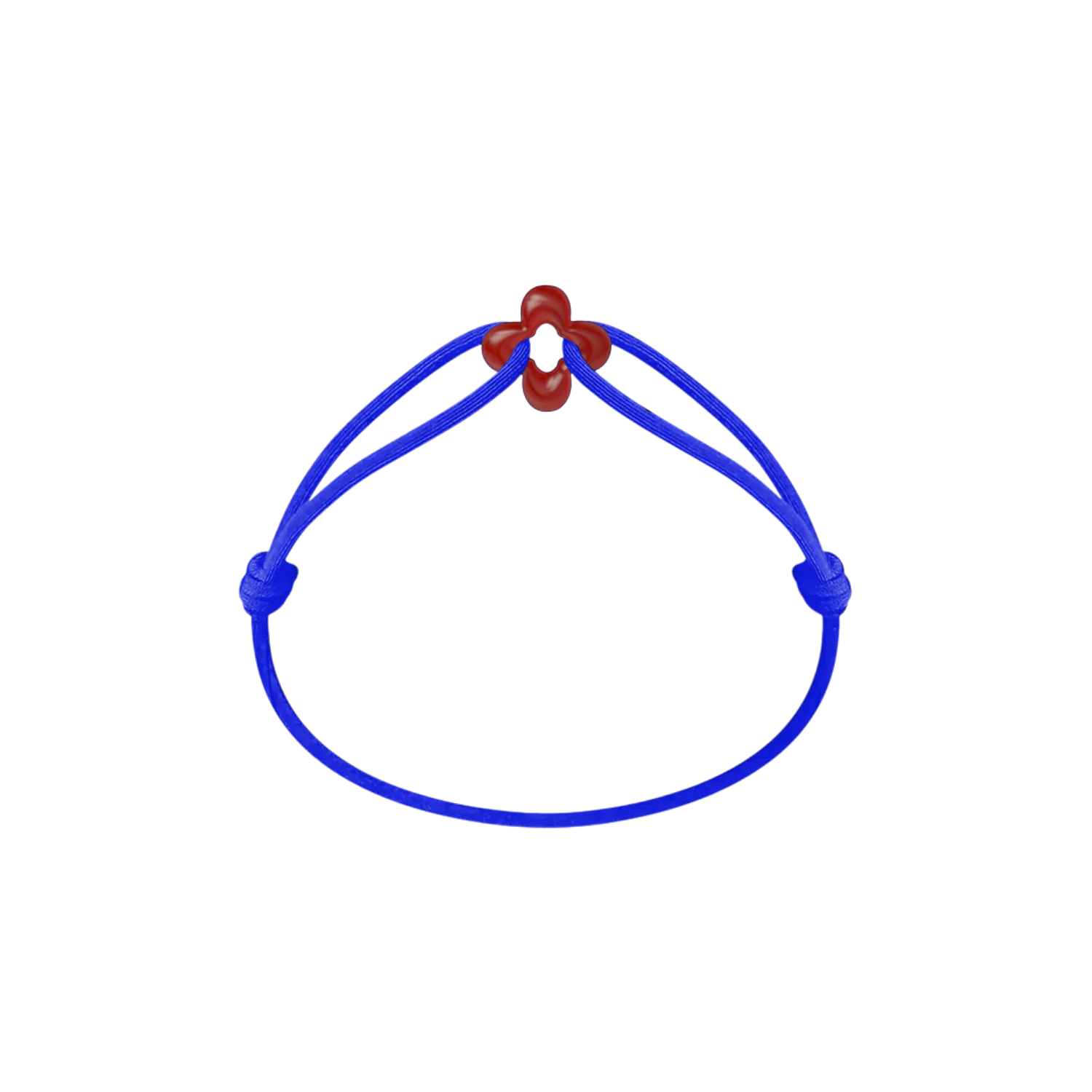 Mini Red Clover Cord Bracelet - Image 9