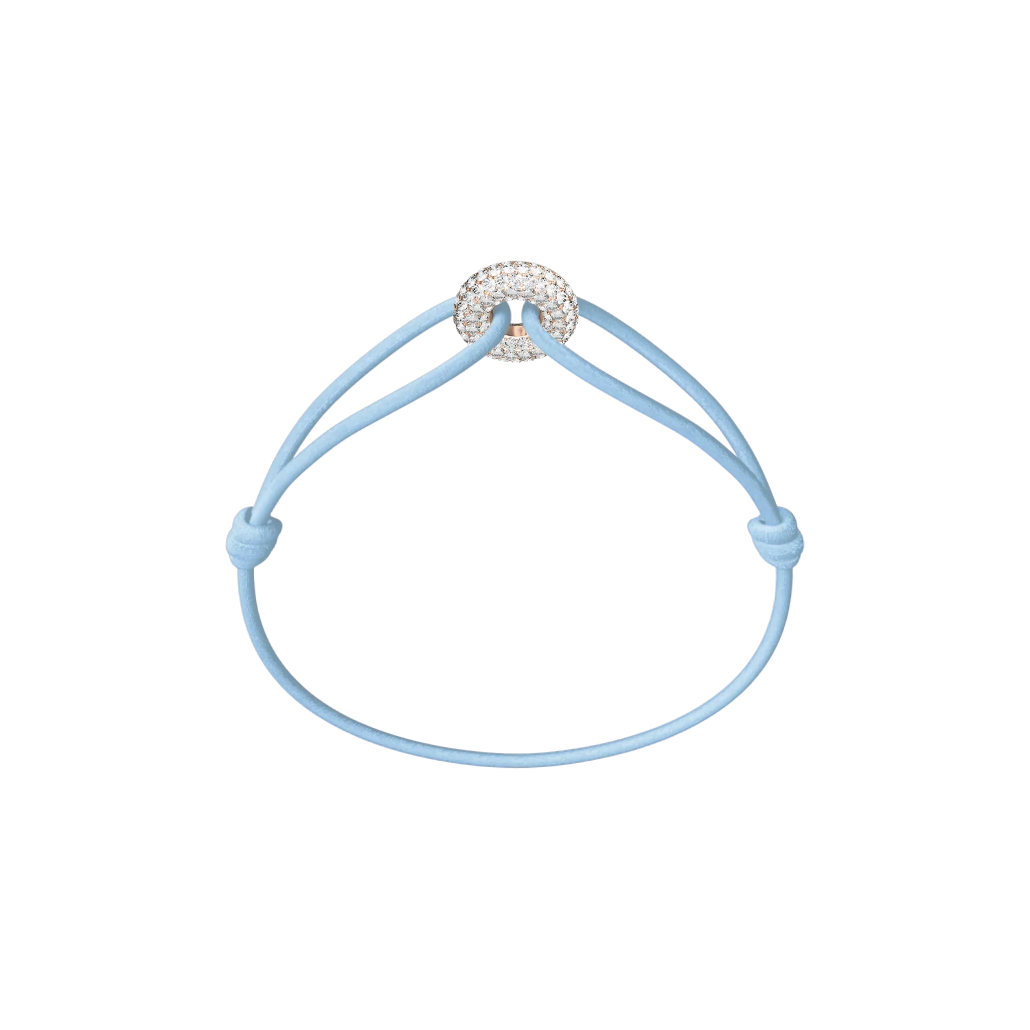 Mini Rose Soho Pavé Cord Bracelet - Image 10