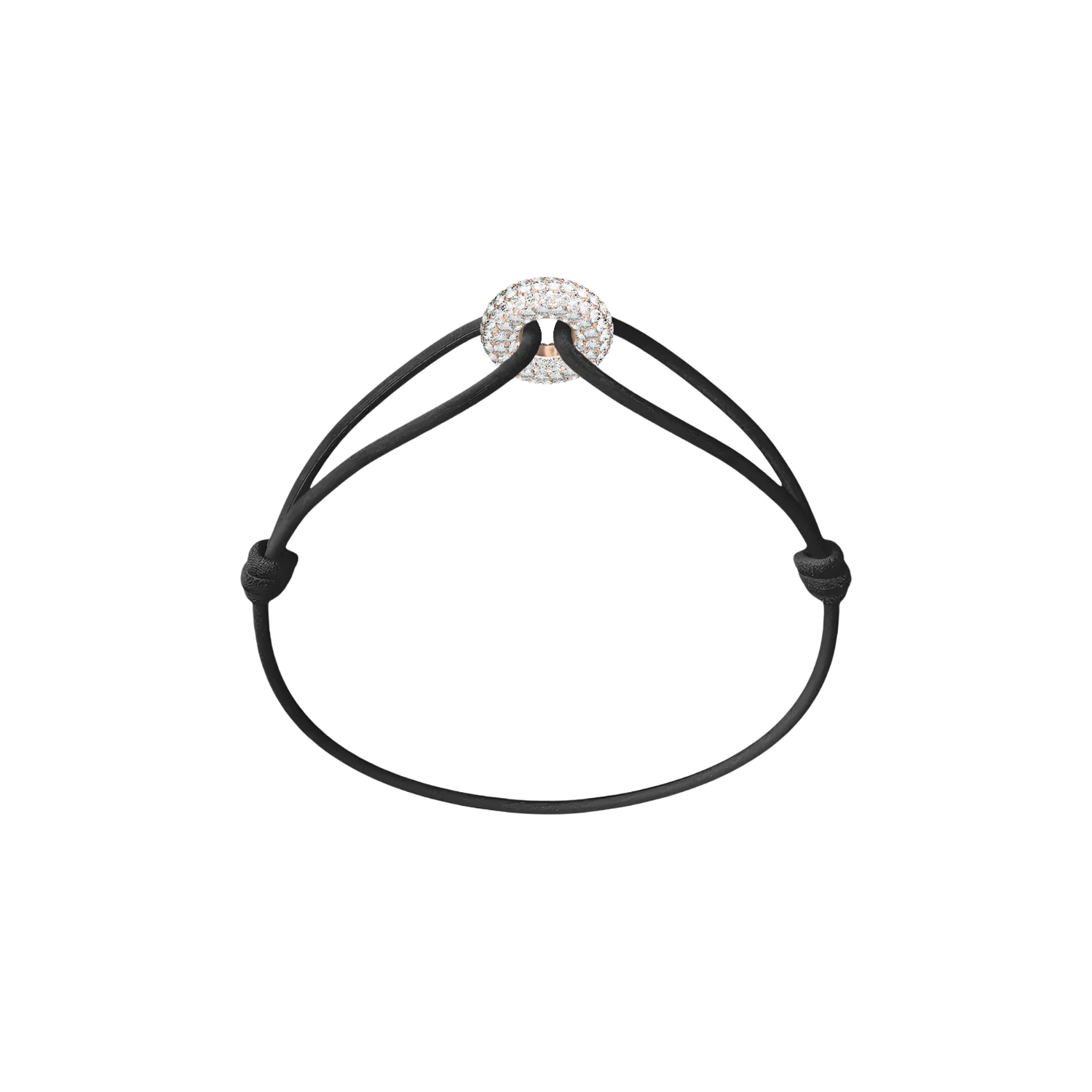 Mini Rose Soho Pavé Cord Bracelet - Image 4