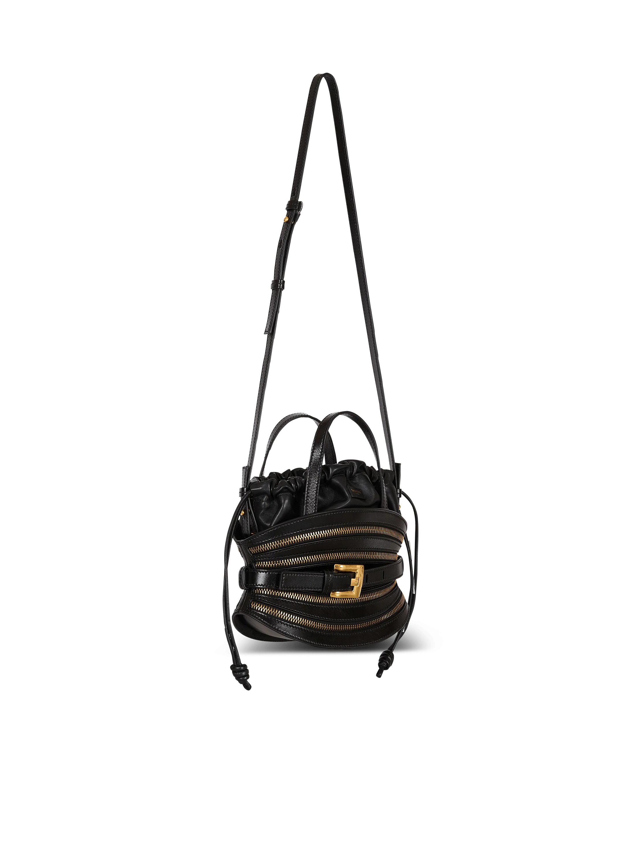 Mini Shuffle Zips Bag In Calfskin Leather - Image 3