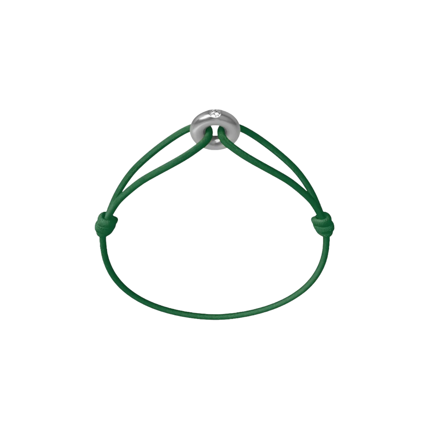 Mini Silver Soho Diamond Cord Bracelet - Image 10