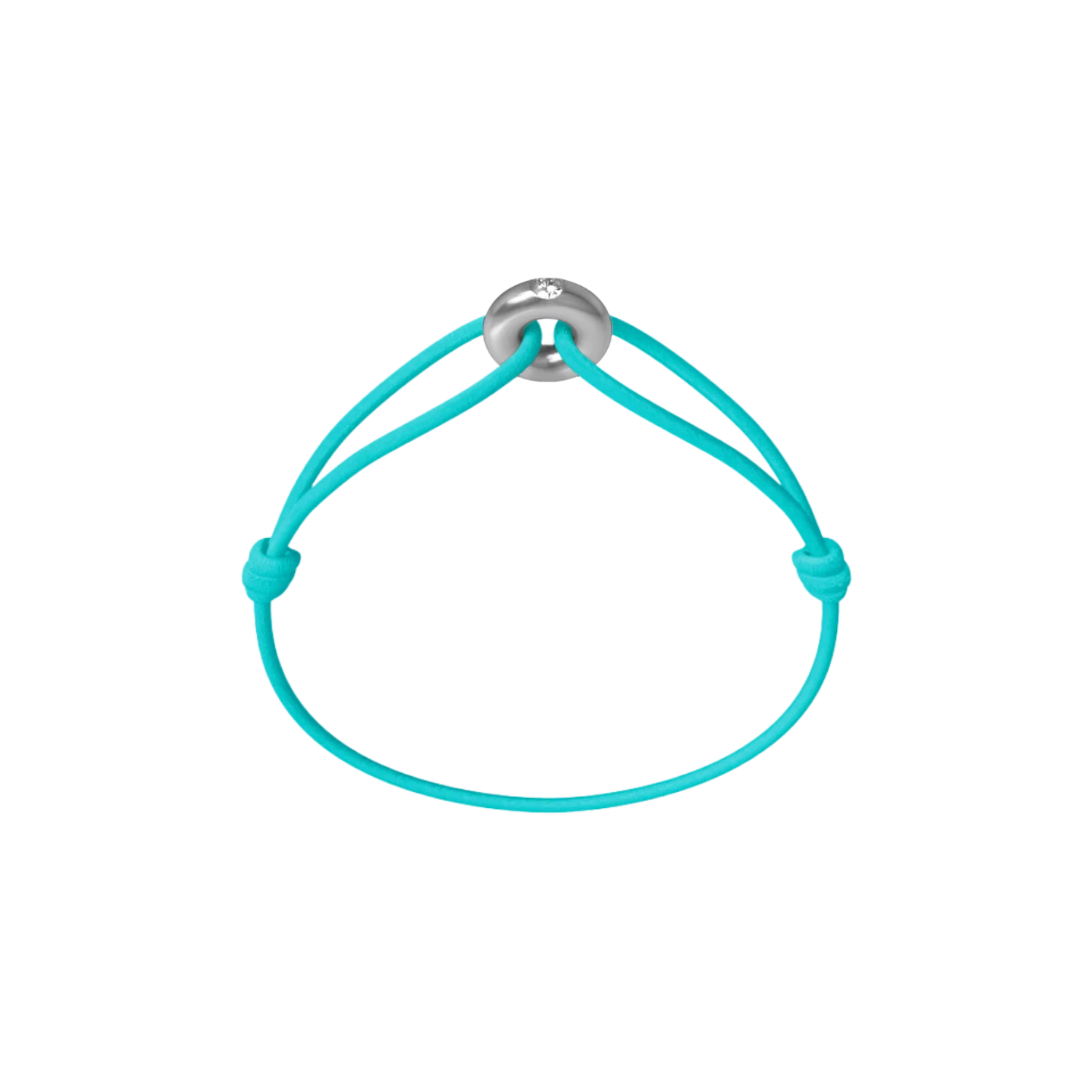 Mini Silver Soho Diamond Cord Bracelet - Image 17