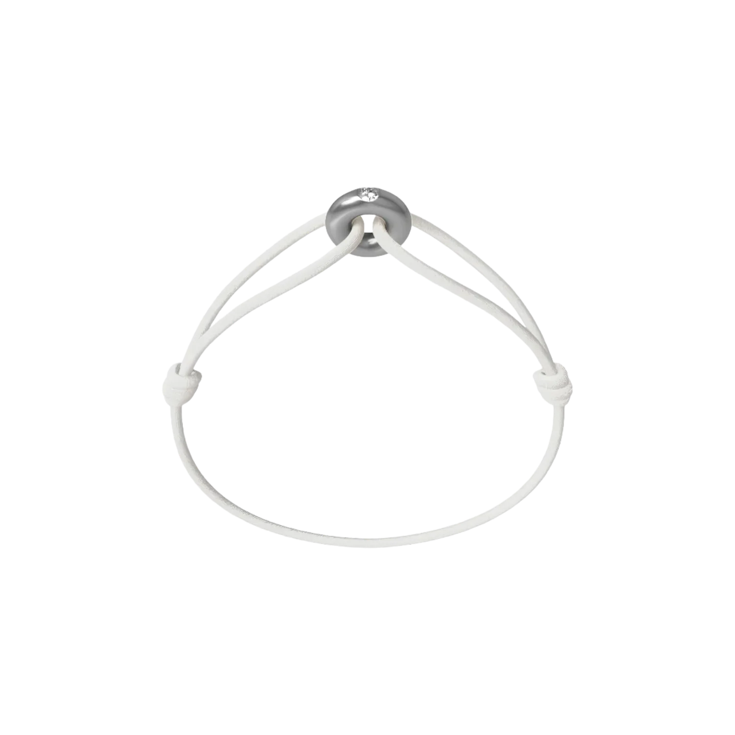 Mini Silver Soho Diamond Cord Bracelet - Image 19