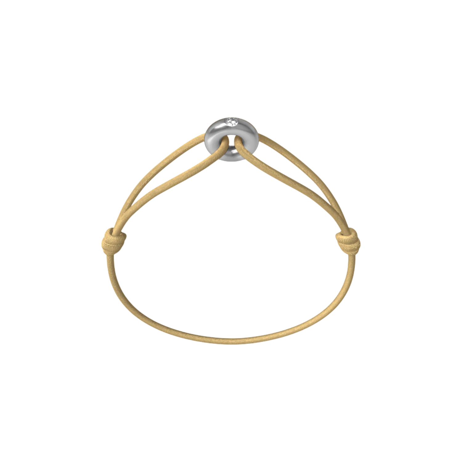 Mini Silver Soho Diamond Cord Bracelet - Image 23