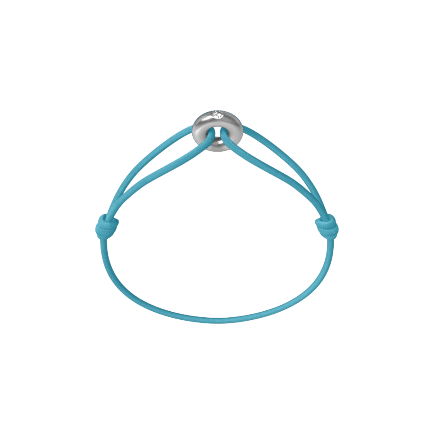 Mini Silver Soho Diamond Cord Bracelet - Image 25