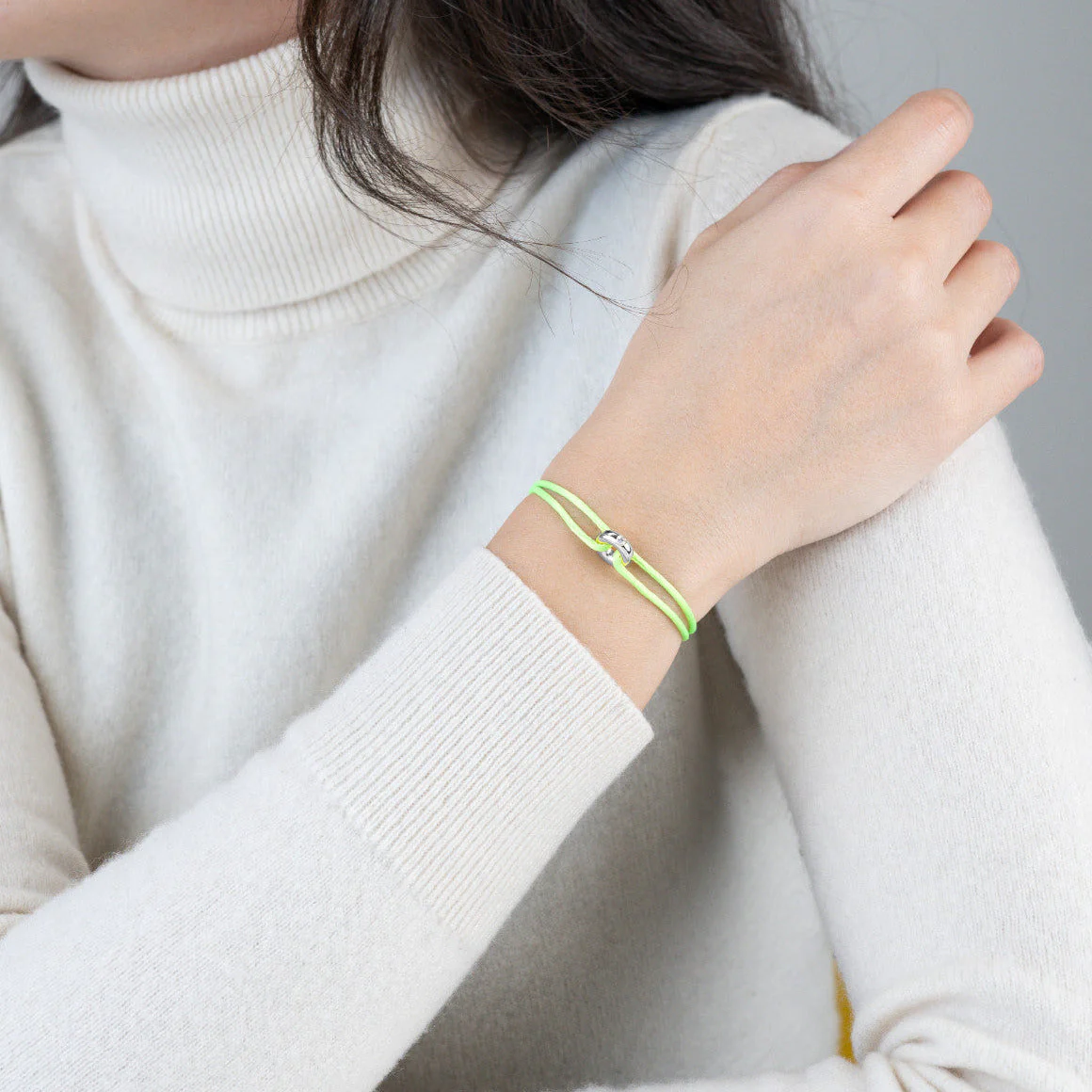 Mini Silver Soho Diamond Cord Bracelet - Image 28
