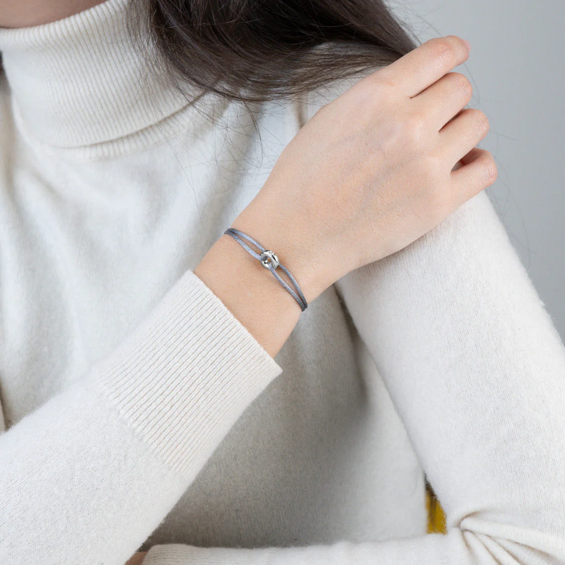 Mini Silver Soho Diamond Cord Bracelet - Image 29