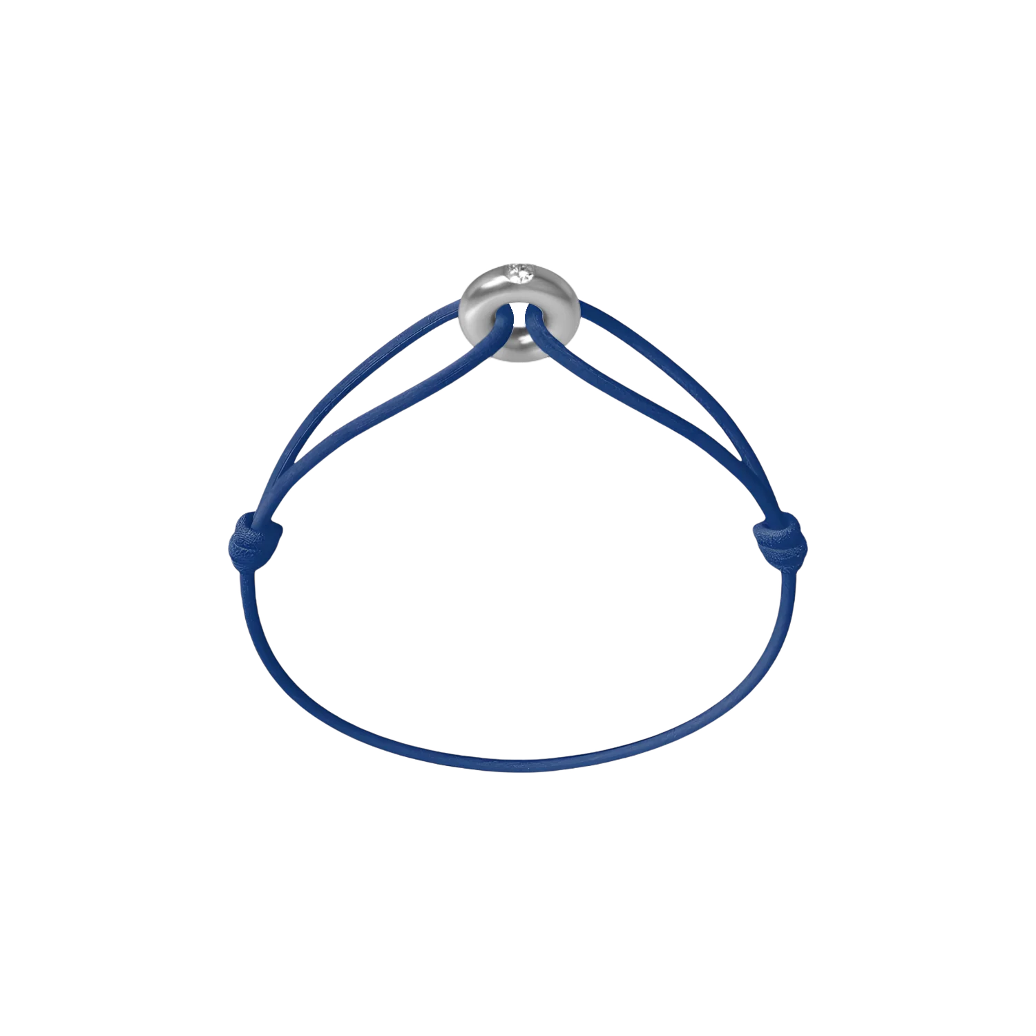 Mini Silver Soho Diamond Cord Bracelet - Image 3