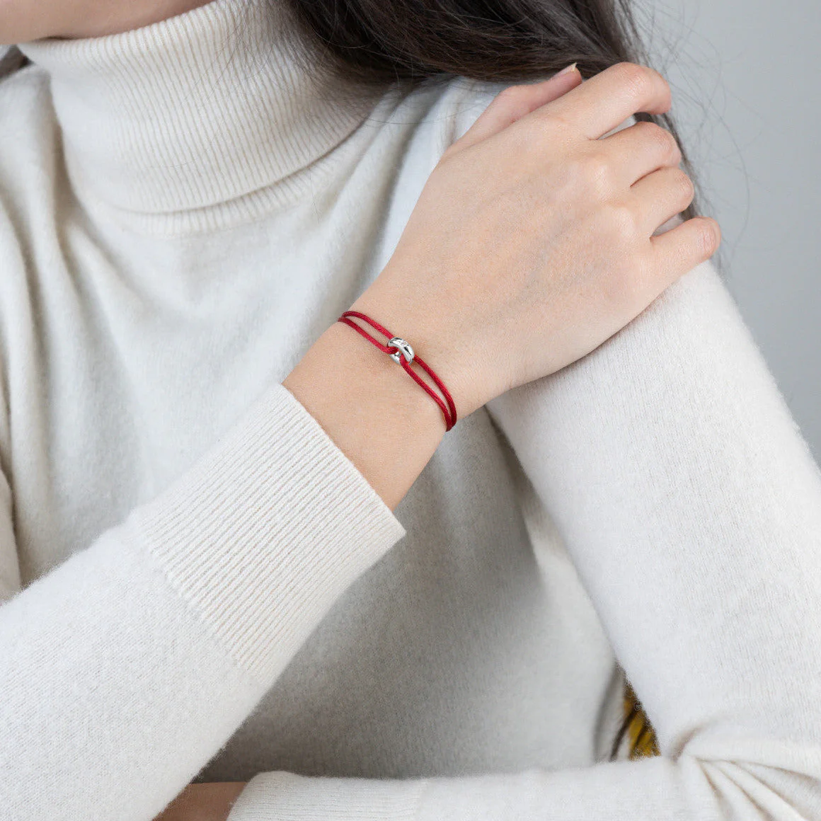 Mini Silver Soho Diamond Cord Bracelet - Image 32