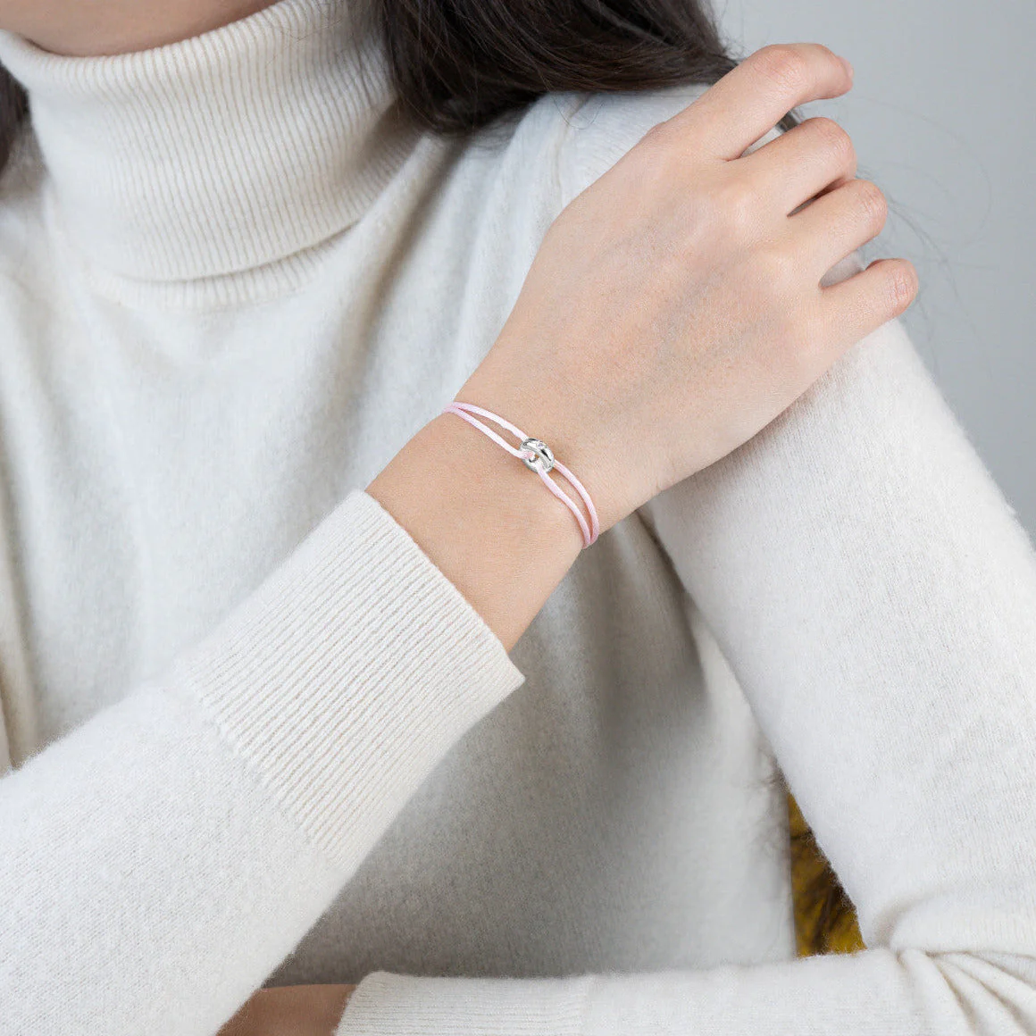 Mini Silver Soho Diamond Cord Bracelet - Image 34