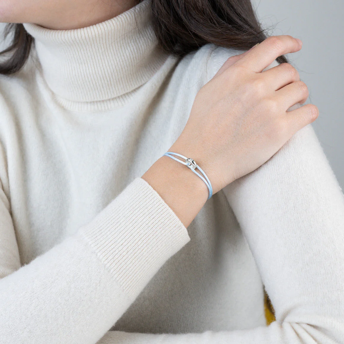 Mini Silver Soho Diamond Cord Bracelet - Image 35