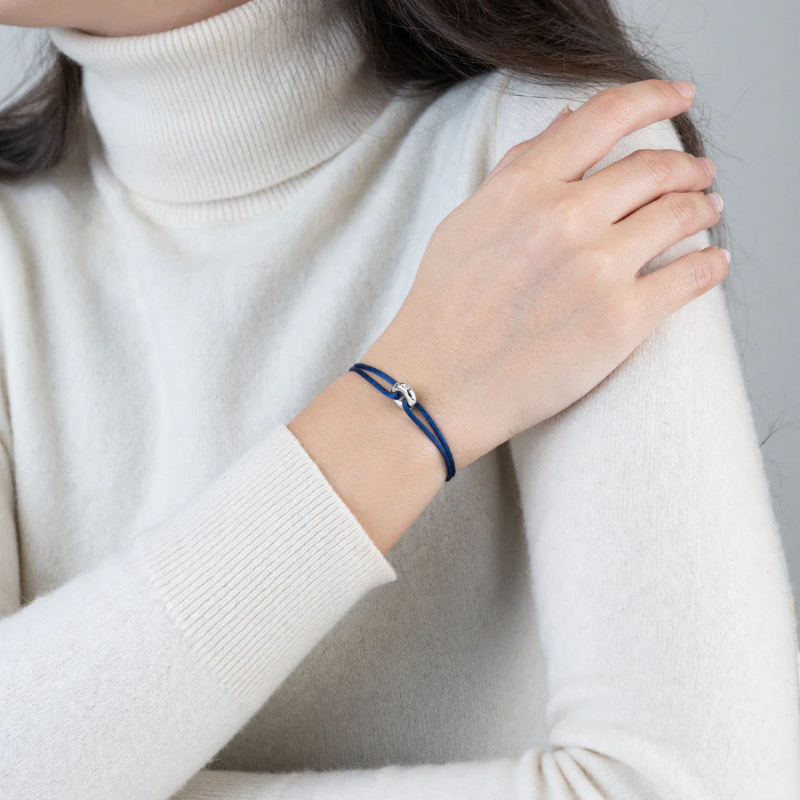 Mini Silver Soho Diamond Cord Bracelet - Image 37