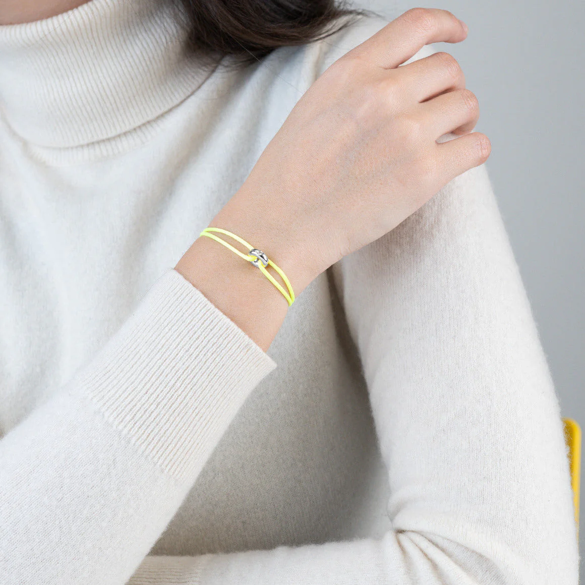Mini Silver Soho Diamond Cord Bracelet - Image 38