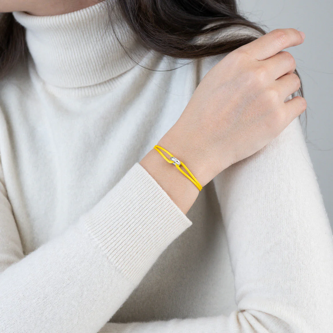 Mini Silver Soho Diamond Cord Bracelet - Image 41