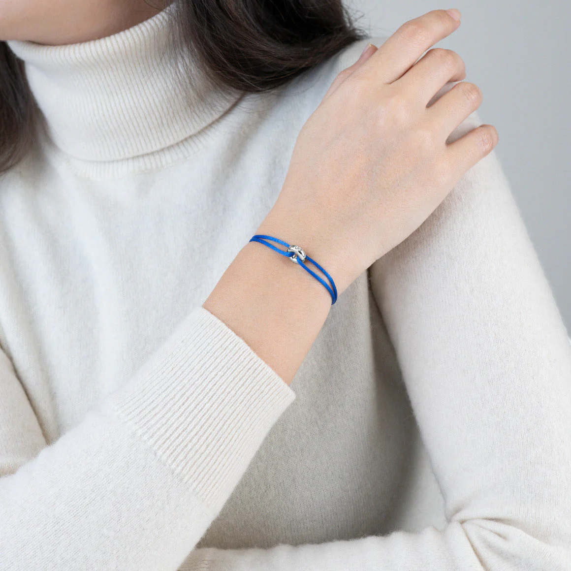 Mini Silver Soho Diamond Cord Bracelet - Image 43