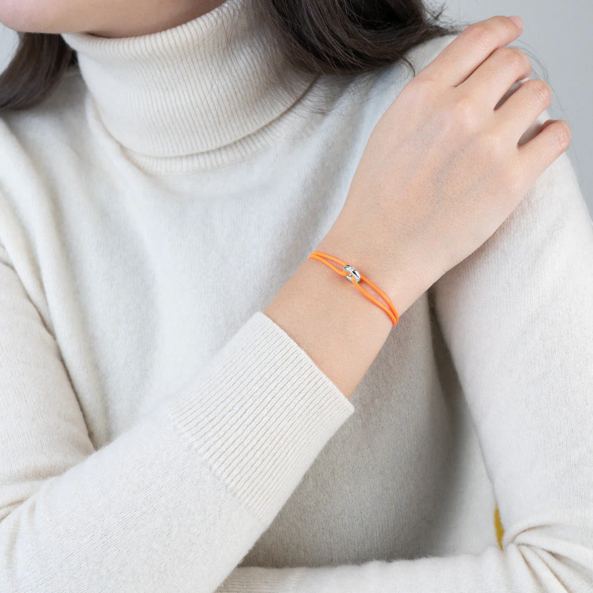 Mini Silver Soho Diamond Cord Bracelet - Image 44