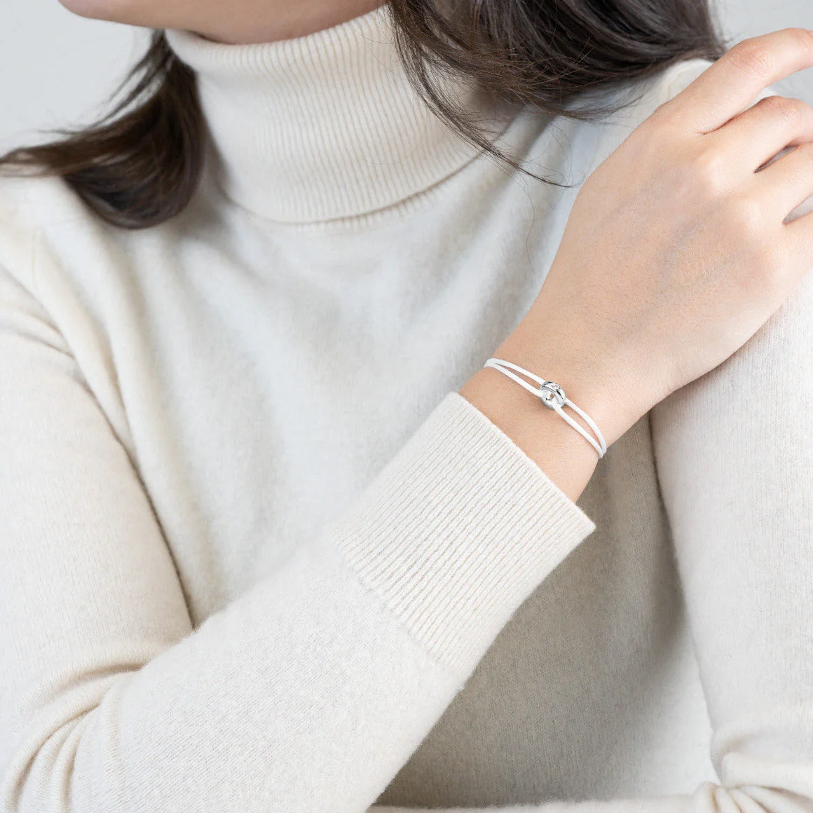 Mini Silver Soho Diamond Cord Bracelet - Image 46
