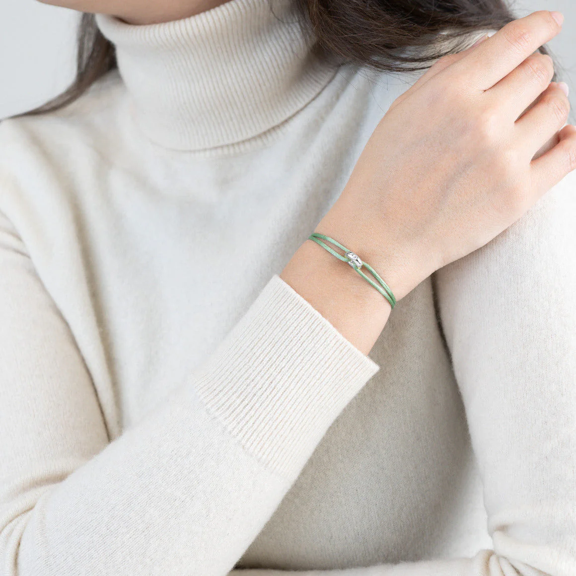 Mini Silver Soho Diamond Cord Bracelet - Image 47