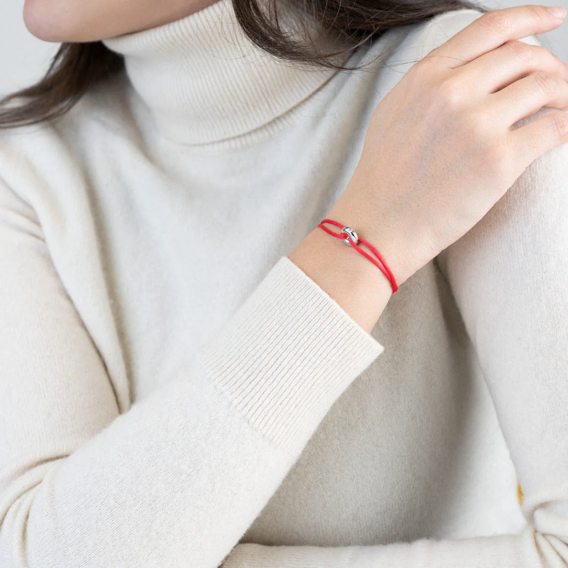 Mini Silver Soho Diamond Cord Bracelet - Image 48