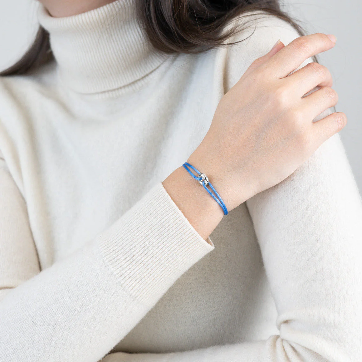 Mini Silver Soho Diamond Cord Bracelet - Image 50