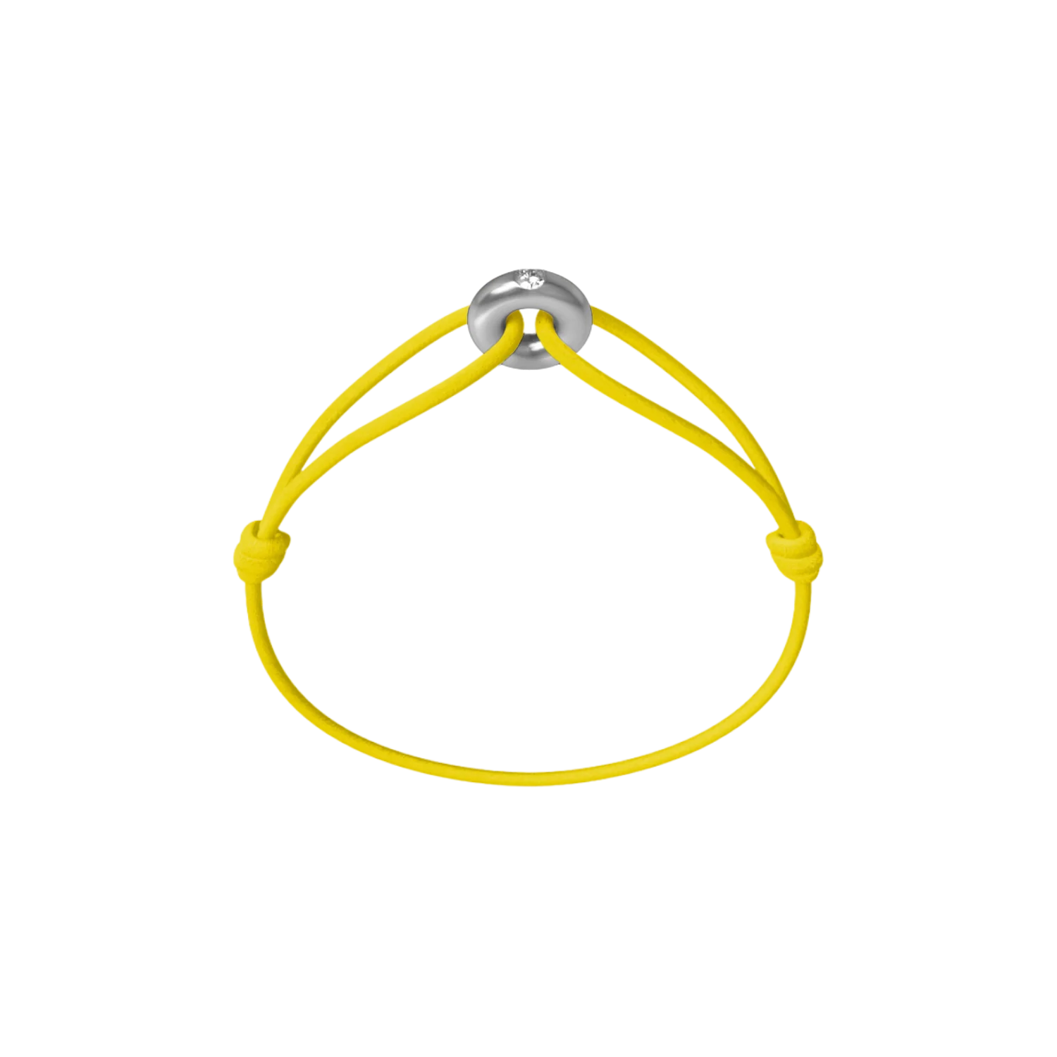 Mini Silver Soho Diamond Cord Bracelet - Image 7