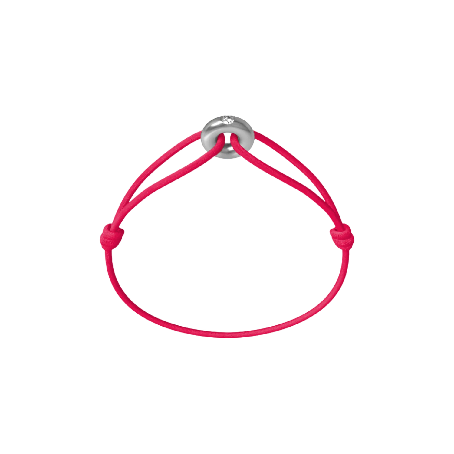 Mini Silver Soho Diamond Cord Bracelet - Image 8