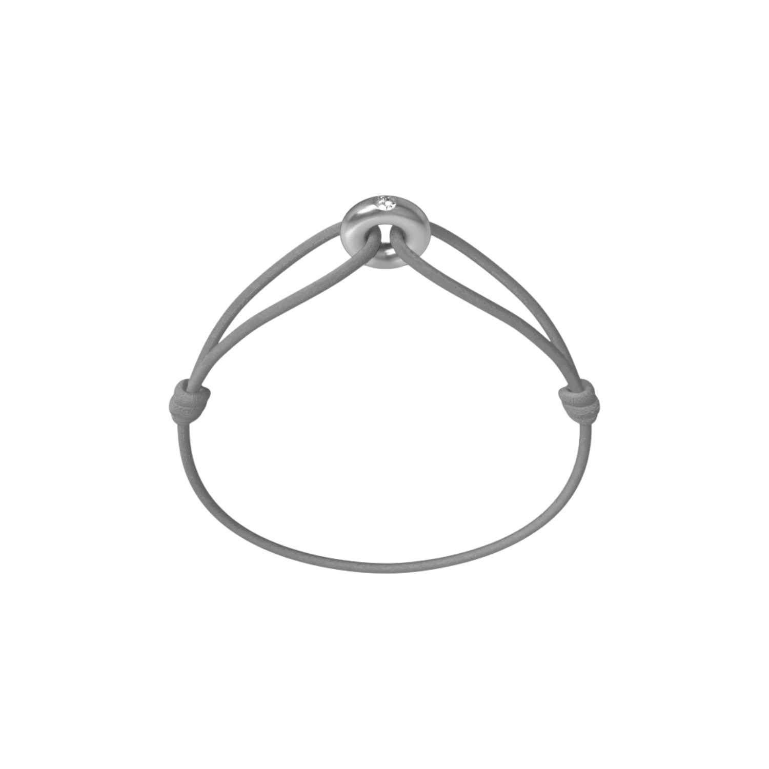 Mini Silver Soho Diamond Cord Bracelet - Image 9