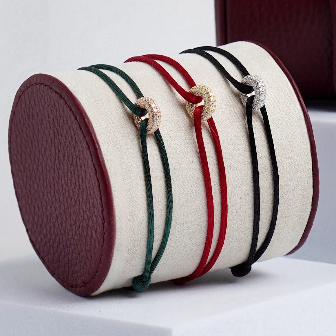 Mini Silver Soho Pavé Cord Bracelet - Image 27
