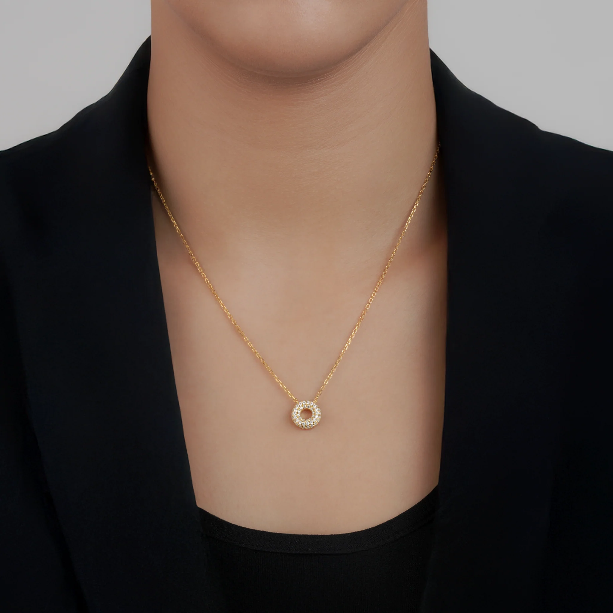 Mini Soho Pavé Necklace - Image 5