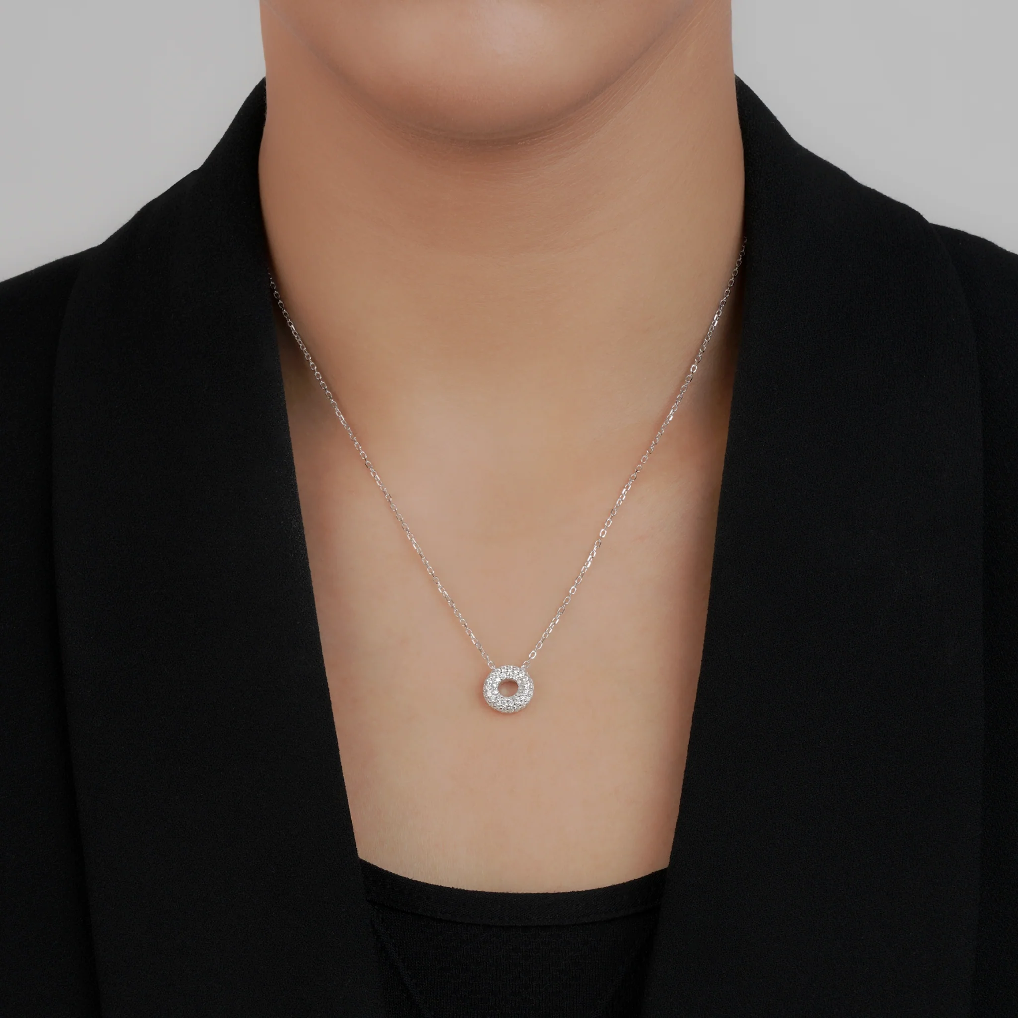 Mini Soho Pavé Necklace - Image 8