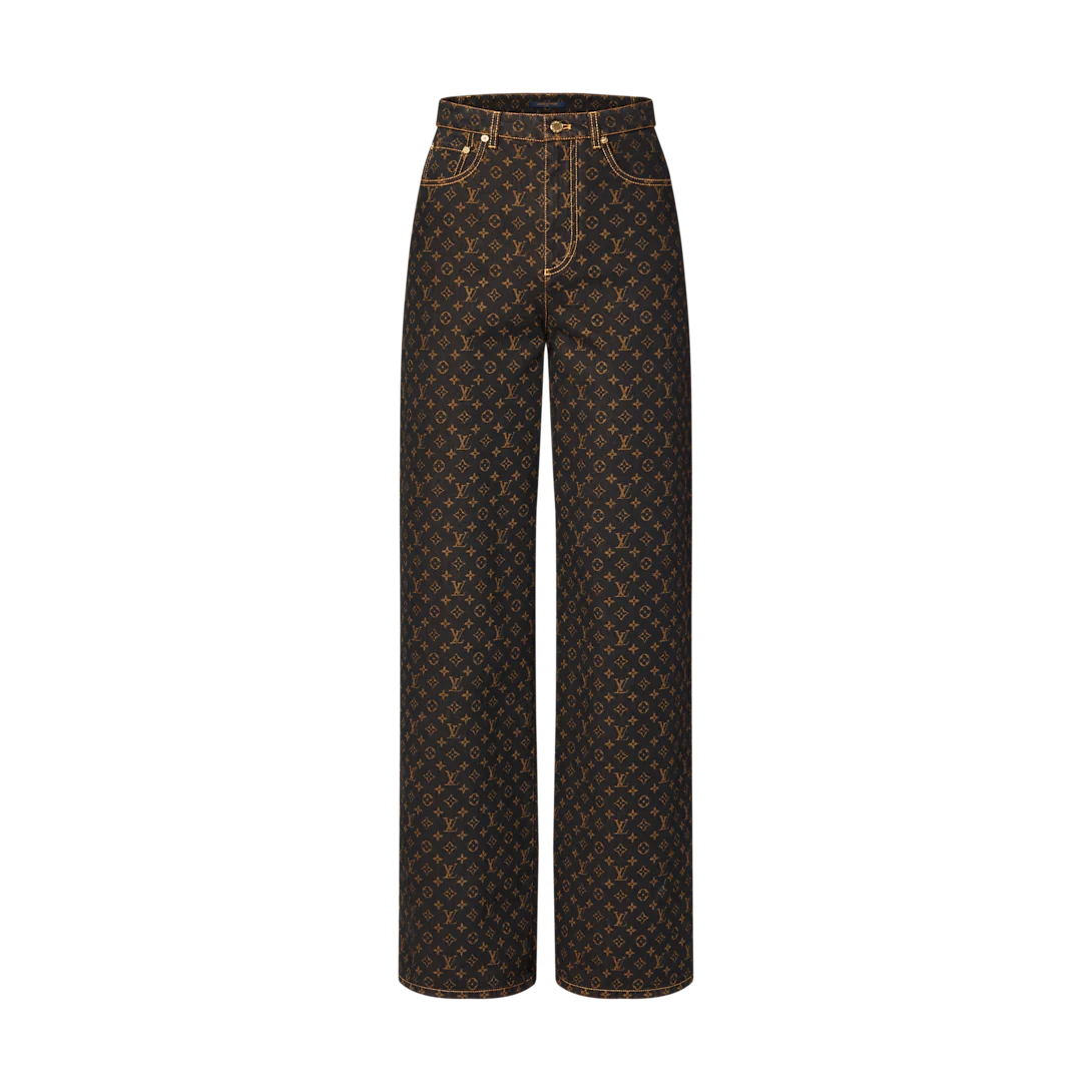 Monogram Straight Cut Jeans