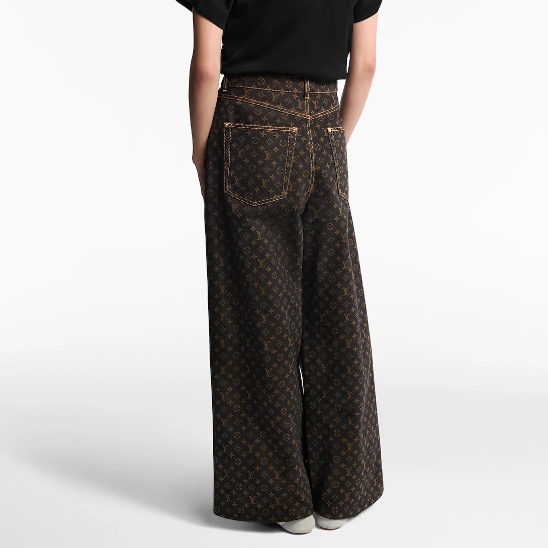 Monogram Straight Cut Jeans - Image 4