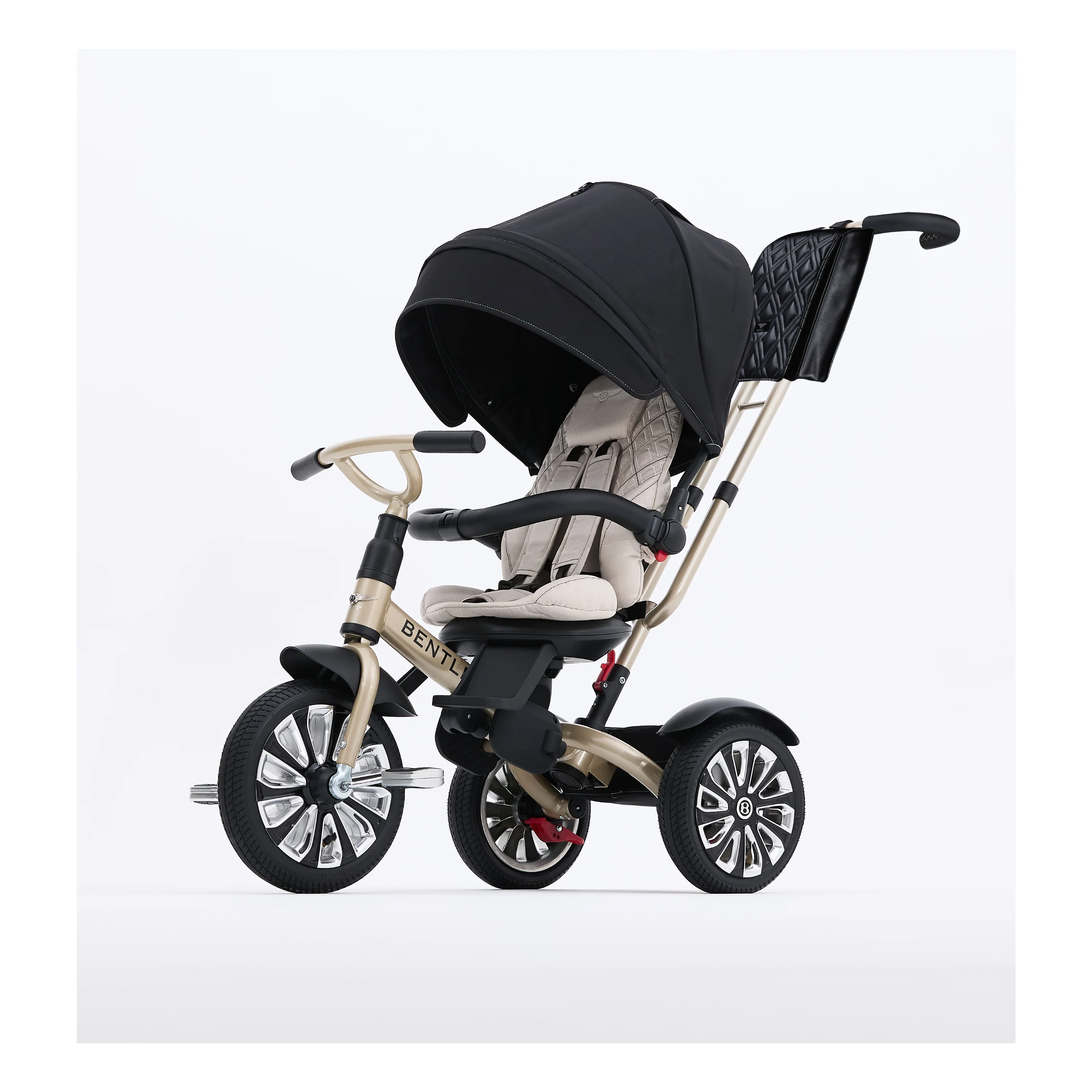 Mulliner Bentley 6 in 1 Stroller Trike White Sand(Limited Edition) - Image 5