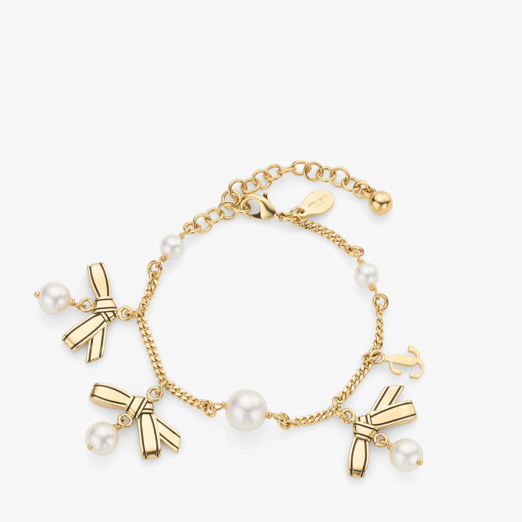Multi Charm Ribbon Bracelet