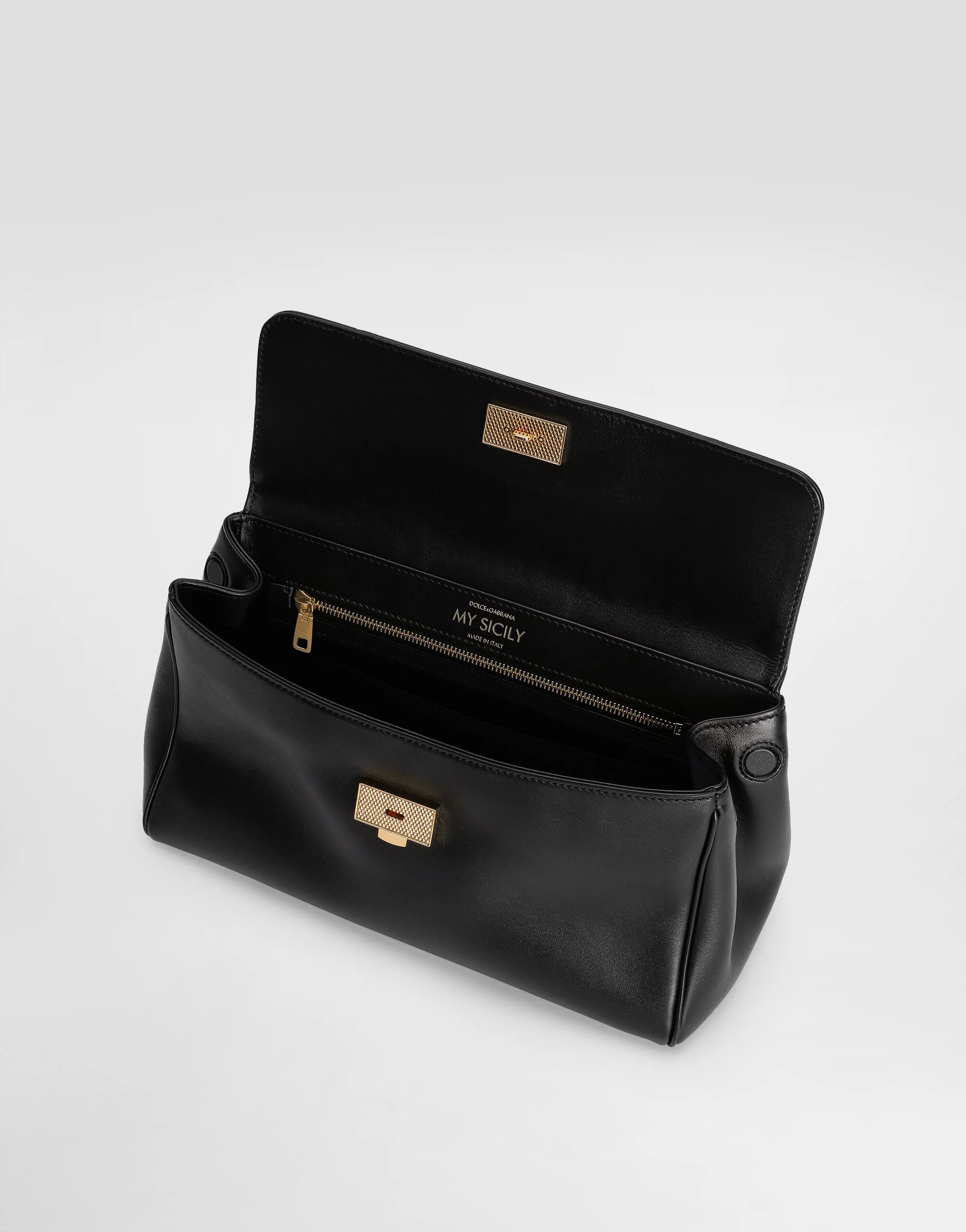My Sicily Handbag In Plongé Calfskin - Image 15