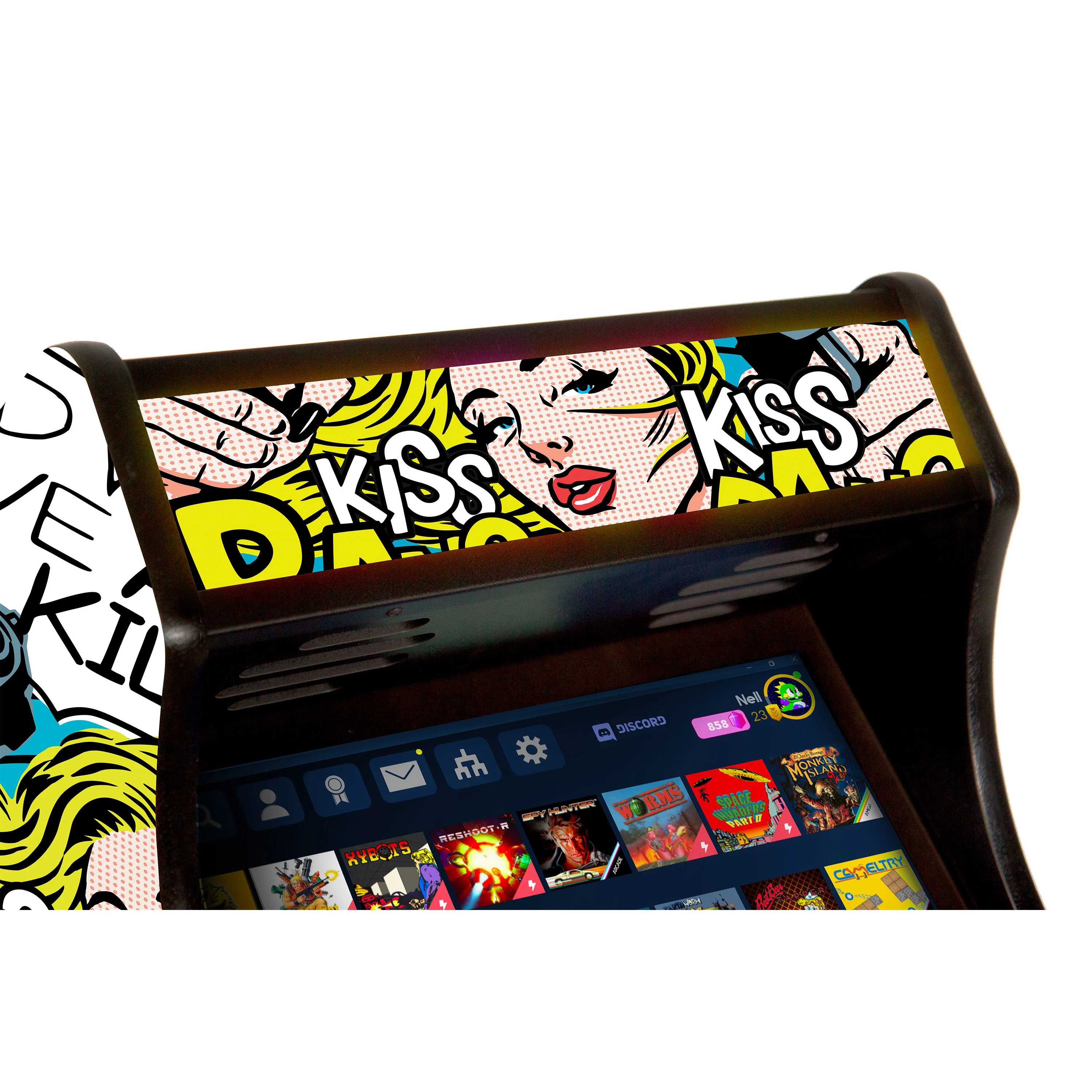 Neo Legend Compact Arcade - Kiss Kiss Bang Bang artwork by Butcher Billy - Image 4