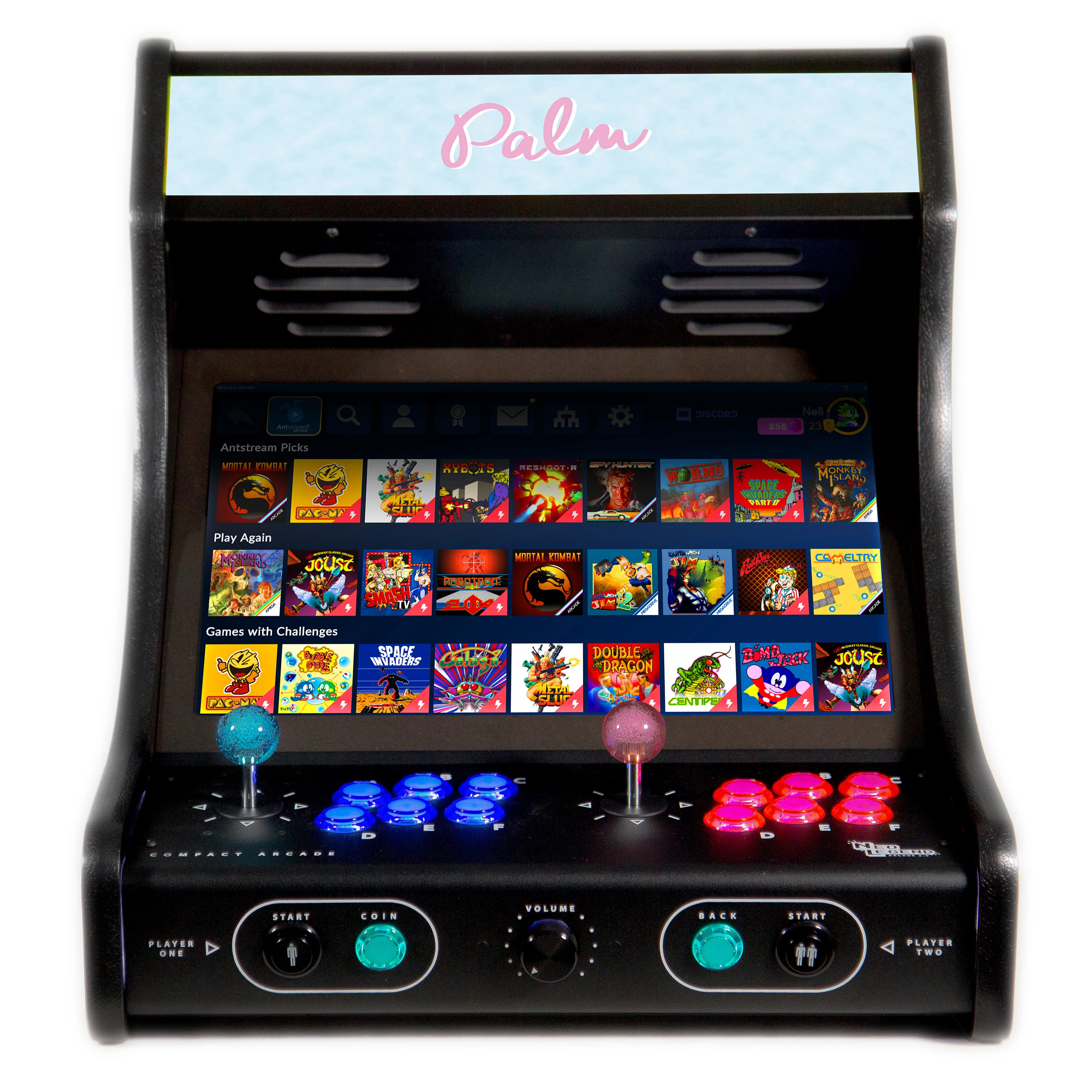 Neo Legend Compact Arcade - Miami Palm artwork by Yoko Honda - Image 3
