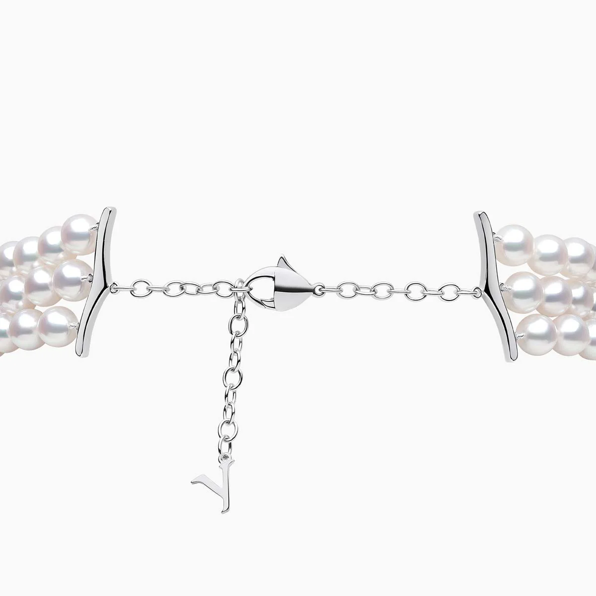O By Yoko 18K White Gold Akoya Pearl And Diamond Choker - Image 2