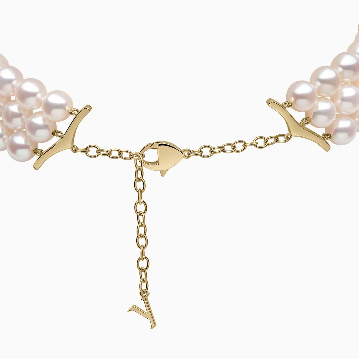 O By Yoko 18K Yellow Gold Akoya Pearl And Diamond Choker - Image 2
