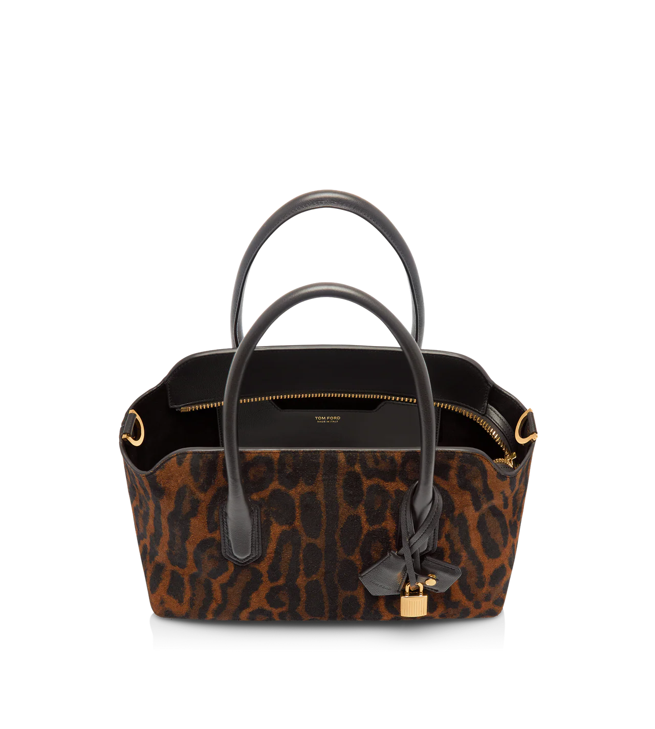 Ocelot-Print Suede Alexander Medium Top Handle - Image 3