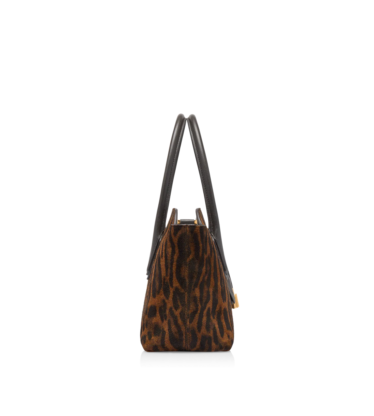 Ocelot-Print Suede Alexander Medium Top Handle - Image 4