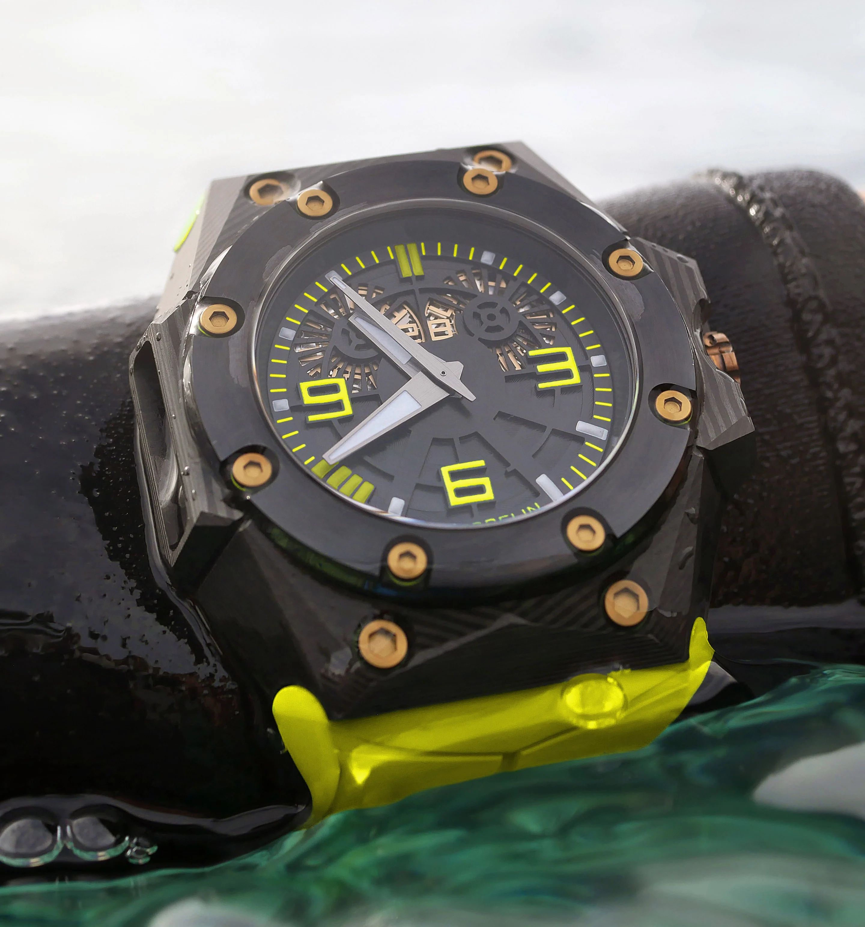 Oktopus Double Date 3DTP Carbon Yellow - Image 3