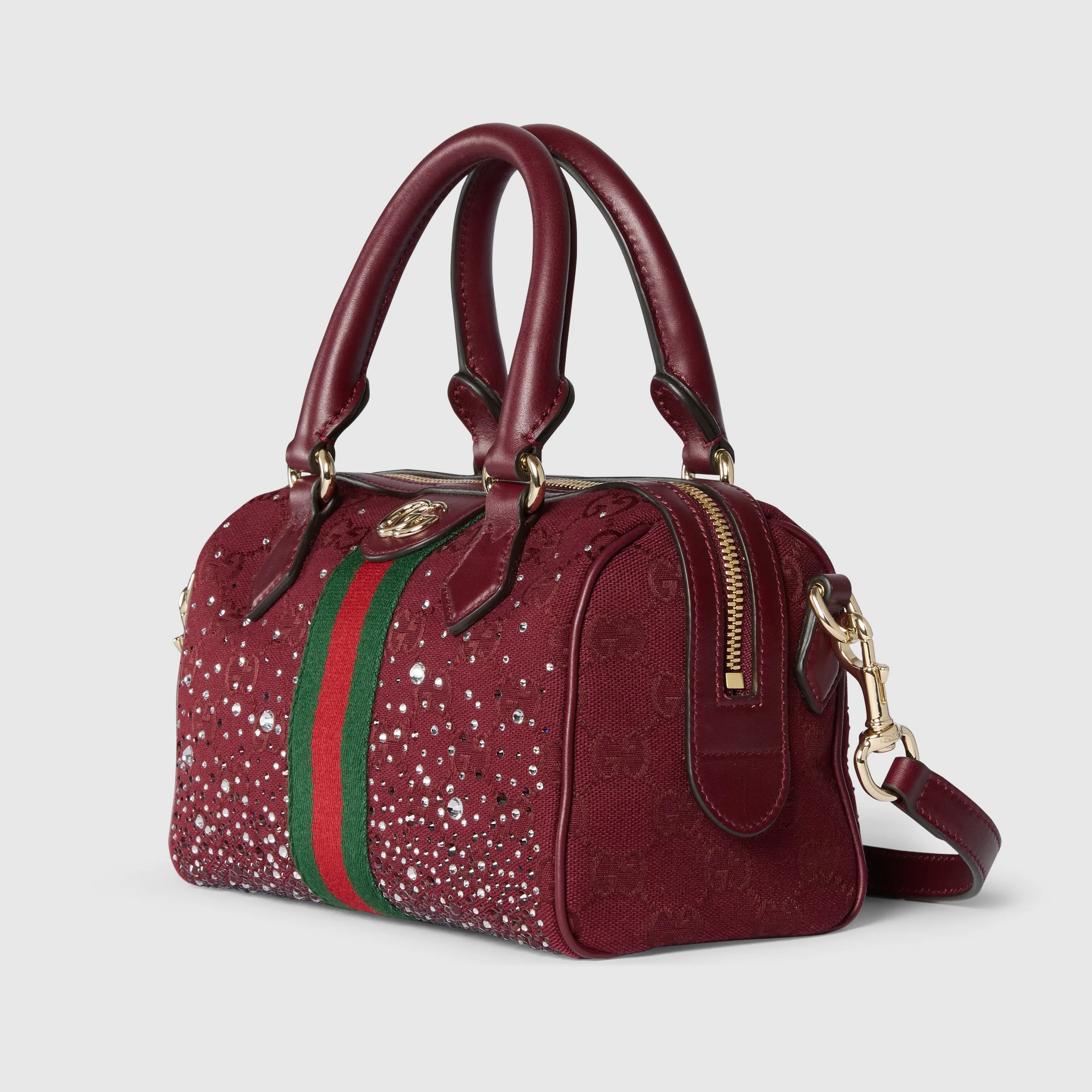 Ophidia Crystals Small Boston Bag - Image 3