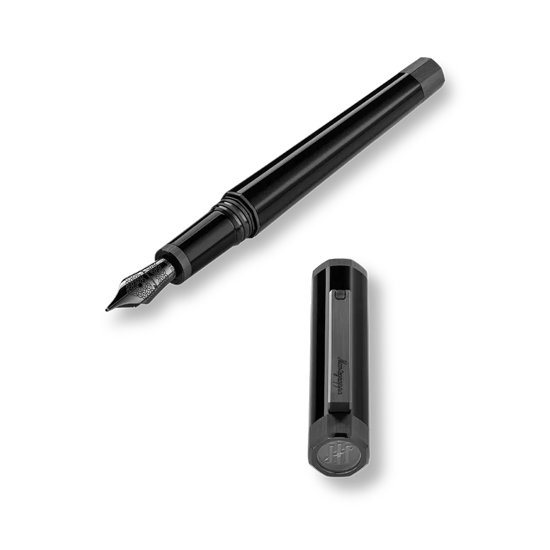 Otto Fountain Pen, IP Ultra-Black 18k Gold - Image 3