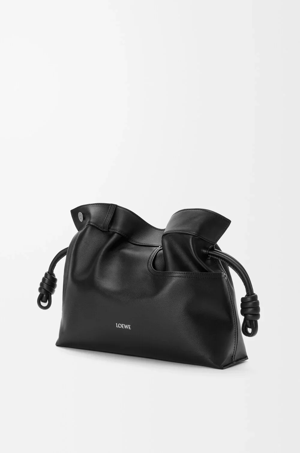 Panta Medium Flamenco Clutch In Shiny Calfskin - Image 7