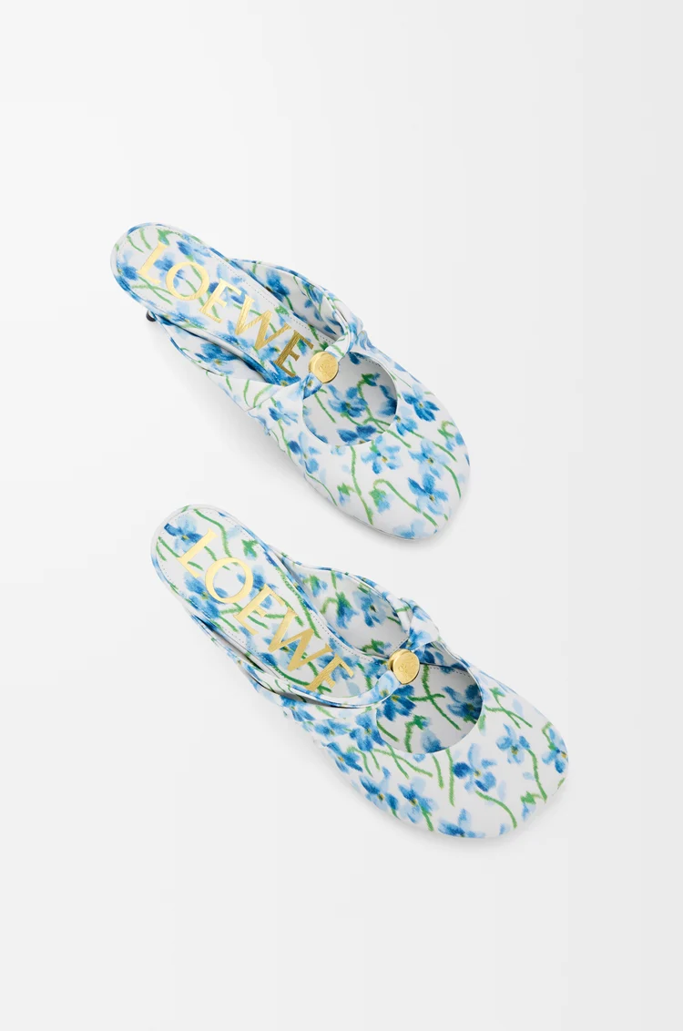 Pebble Soft Mule In Printed Nappa Lambskin - Image 4