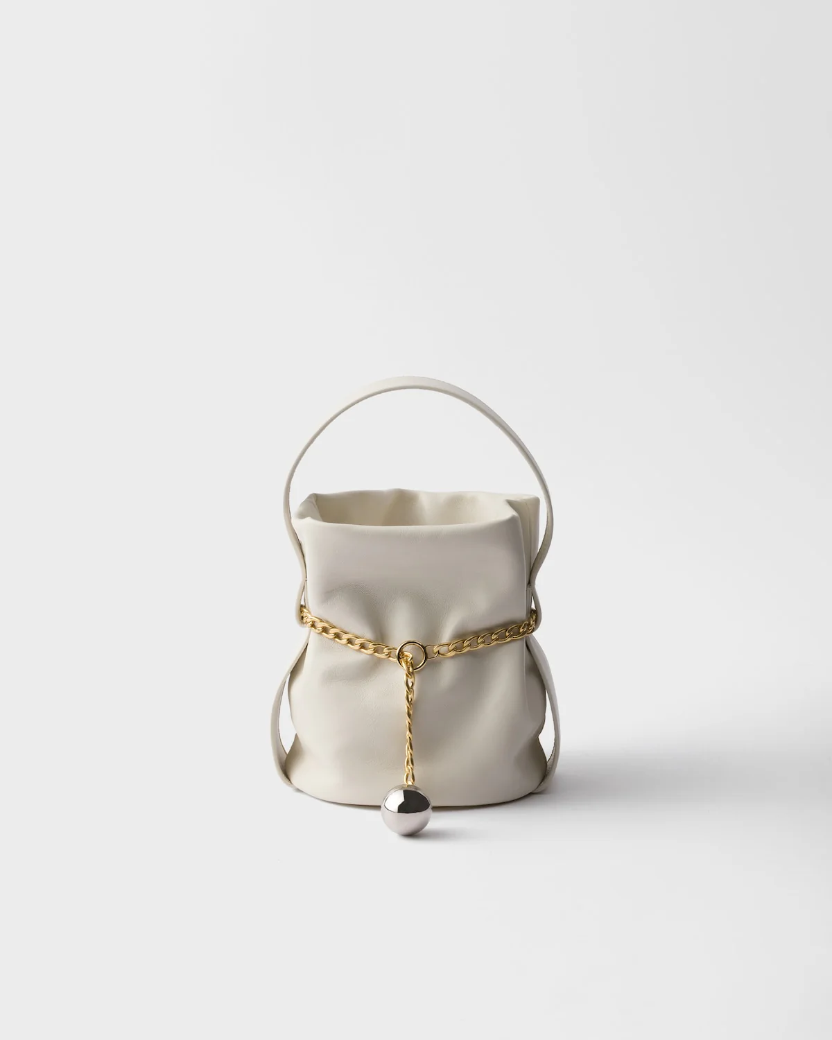 Petit Sac Noir Nappa Leather Mini-bucket Bag - Image 4