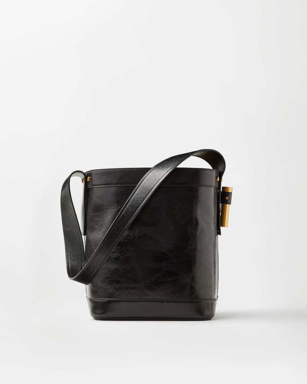 Pivot Small Leather Bucket Bag - Image 3