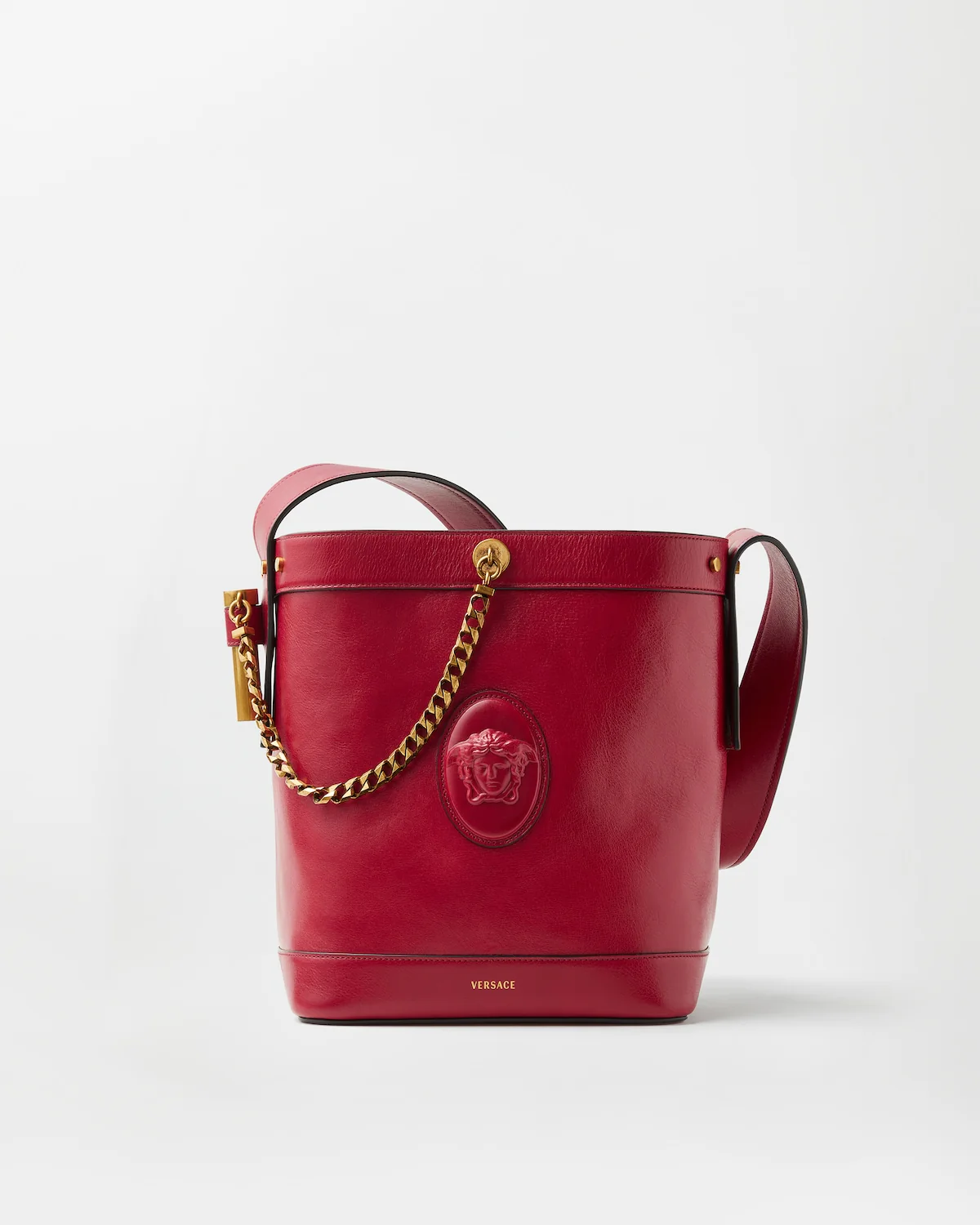 Pivot Small Leather Bucket Bag - Image 9